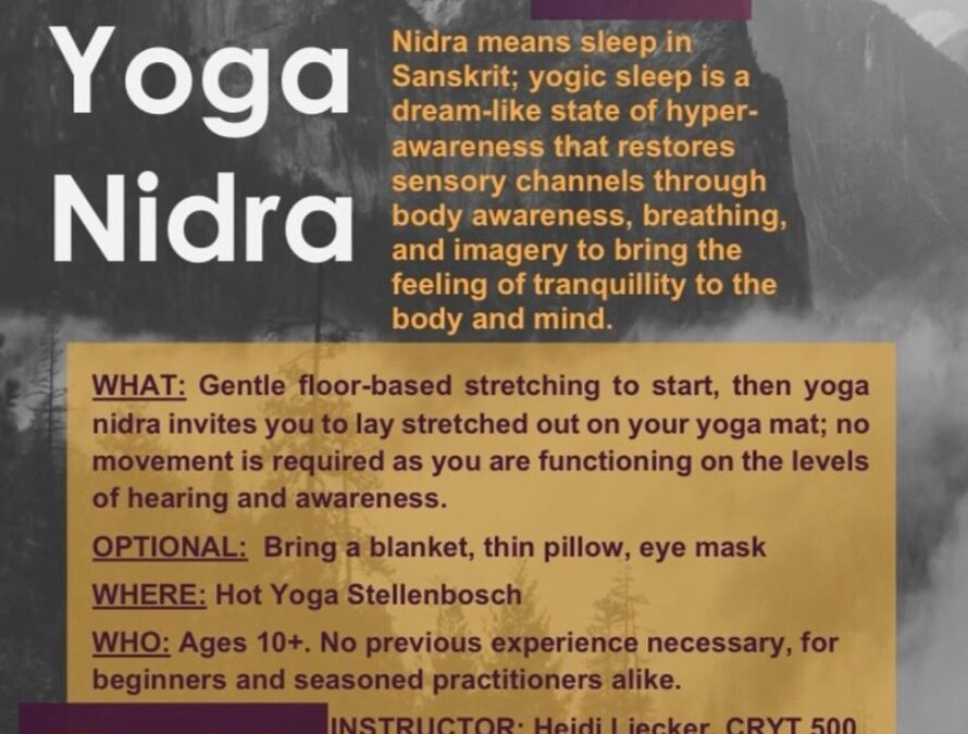 10 & 24 Aug, 10:30am – Yoga Nidra Workshop